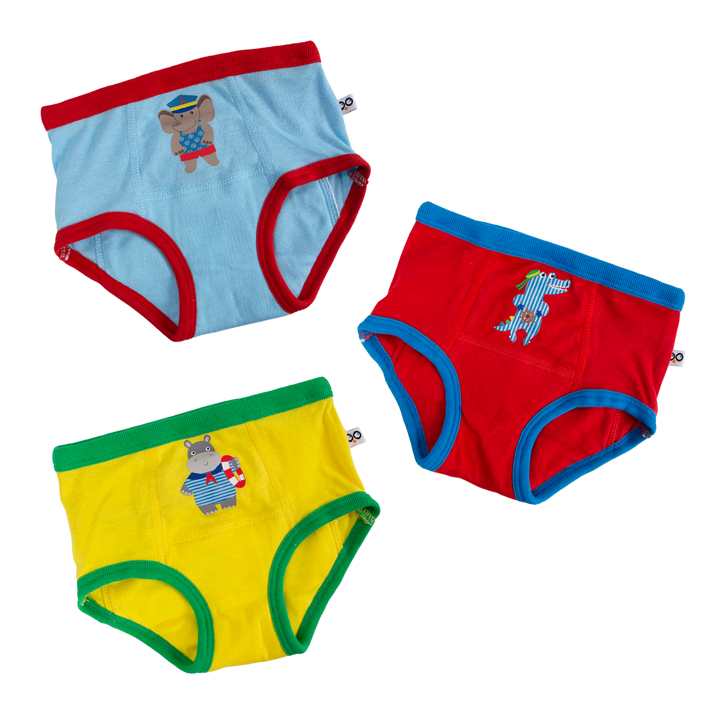100% オーガニックコットン トイレトレーニングパンツ (3枚セット) 船乗りの仲間 90cm/100cm