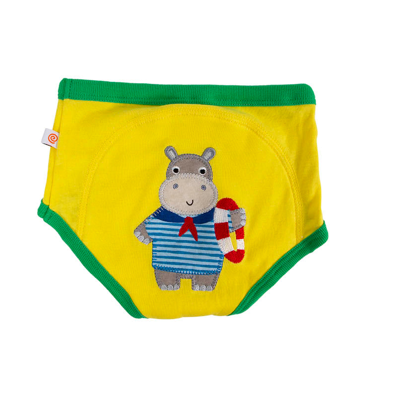 ズーキ―二 トレーニングパンツ トレパン 3枚セット オーガニックコットン 黄色 イエロー カバ バック 後 船乗りの仲間