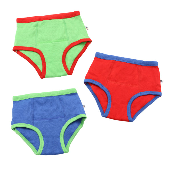 ズーキ―二 トイレトレーニング トレーニングパンツ トレパン 海賊の仲間 3枚セット オーガニックコットン 前 フロント