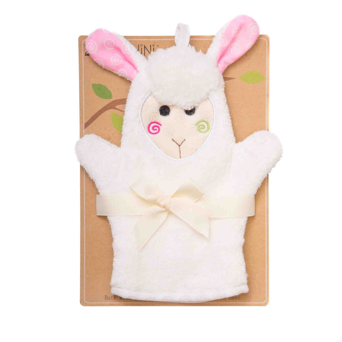 バスミトン ひつじのローラ コットン お風呂ミトン 赤ちゃん お風呂 お風呂タイム バスタイム