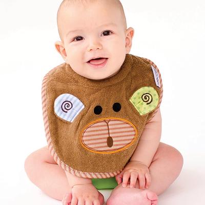 ビブ おさるのマックス コットン お食事 スタイ よだれかけ