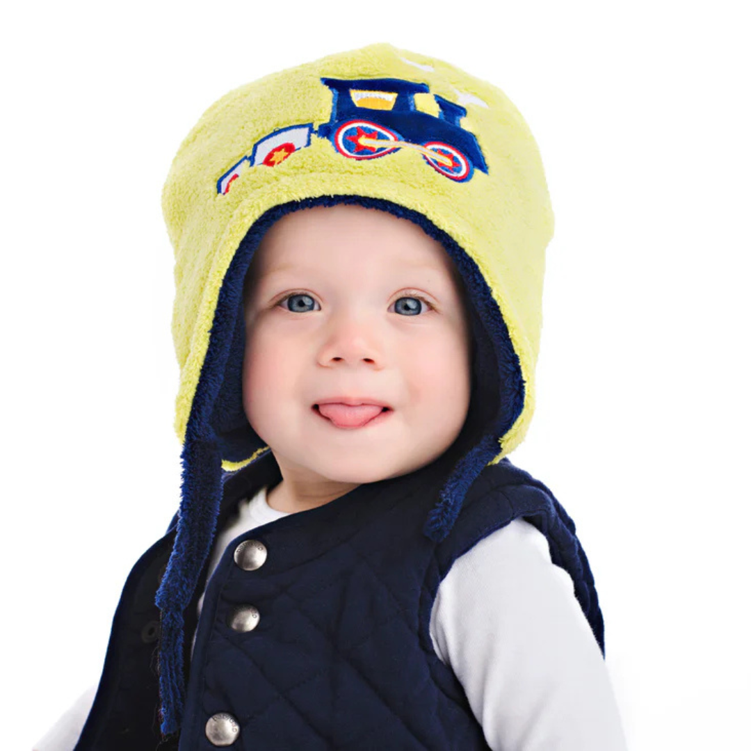 リバーシブル ウィンターハット ひこうき / でんしゃ