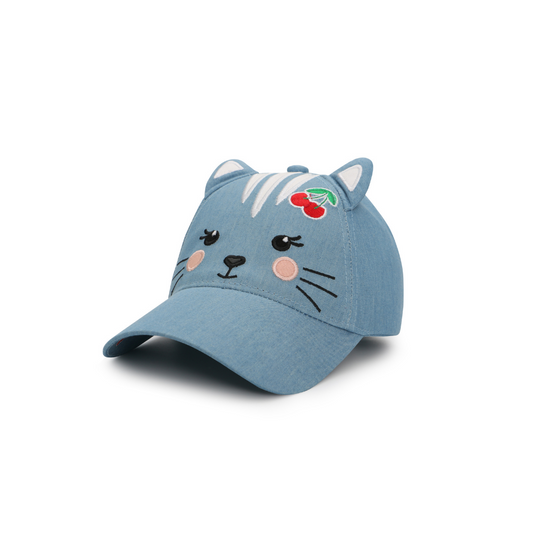 UVカット率99％ ３Dキャップ ネコ