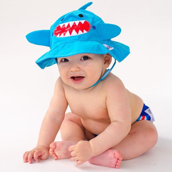 UVカット率99％ 水遊びパンツとサンハットのセット サメのシャーマン