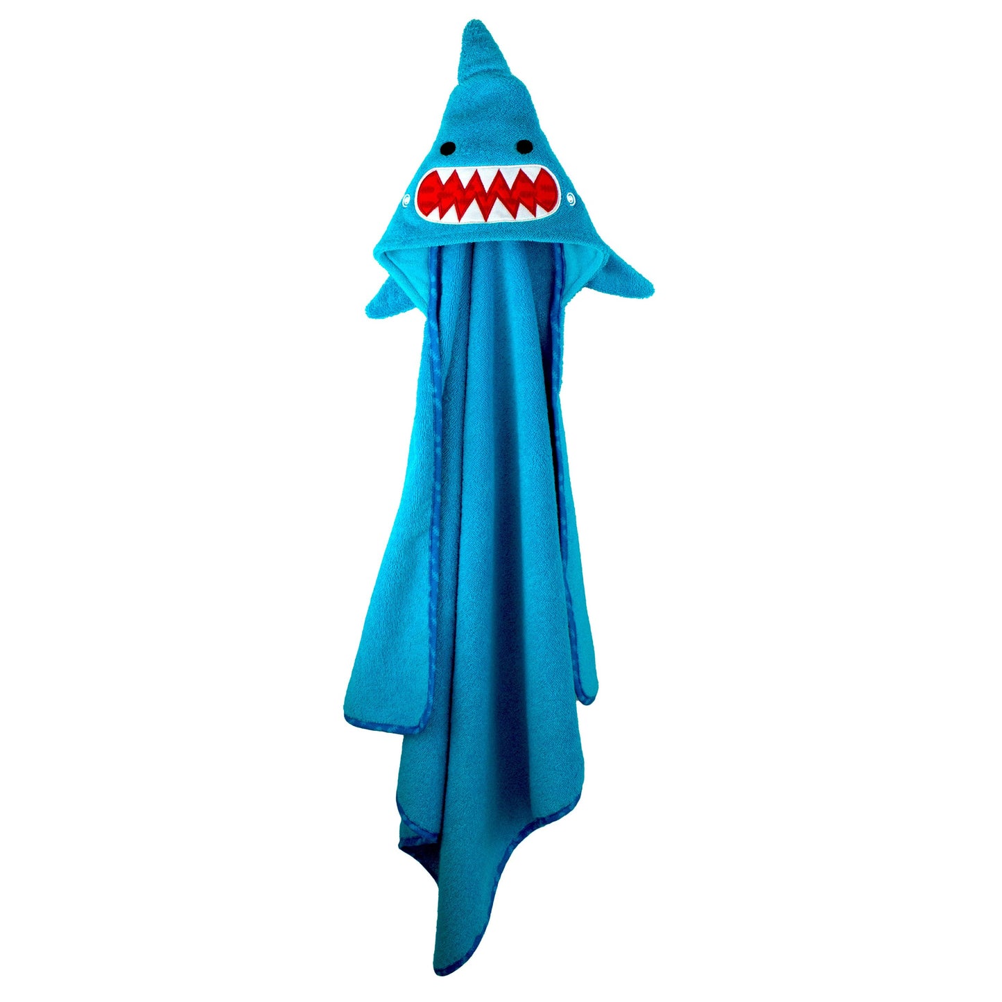100% コットン  フード付きベビーバスタオル  サメのシャーマン